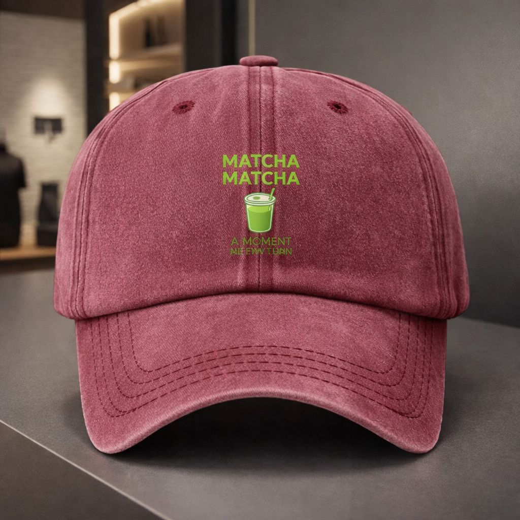 Adjustable Matcha Baseball Cap